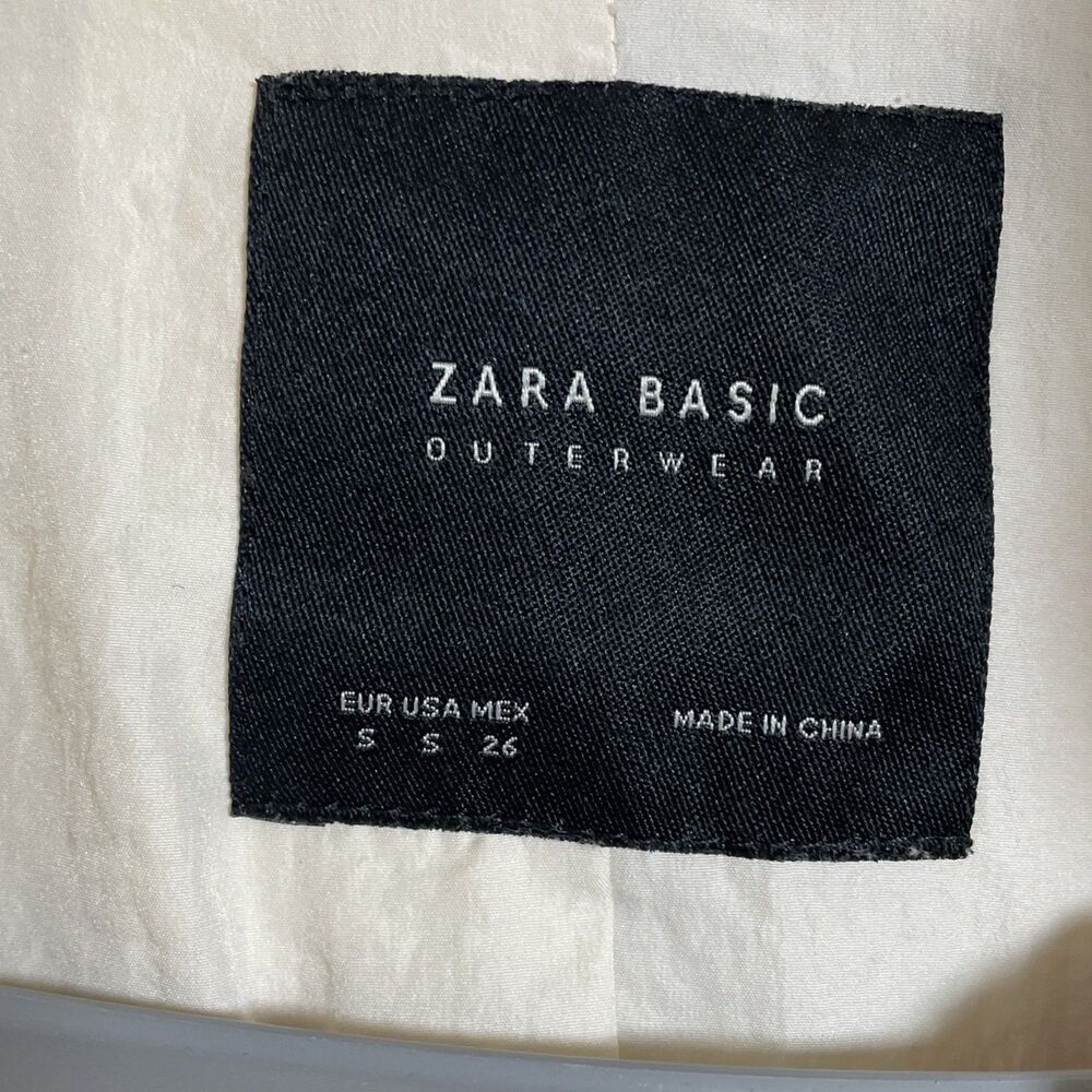 Zara Basic Outerwear Cream Fluffy/Shaggy Faux Fur Long Jacket/Coat Size Small - Picture 4 of 11